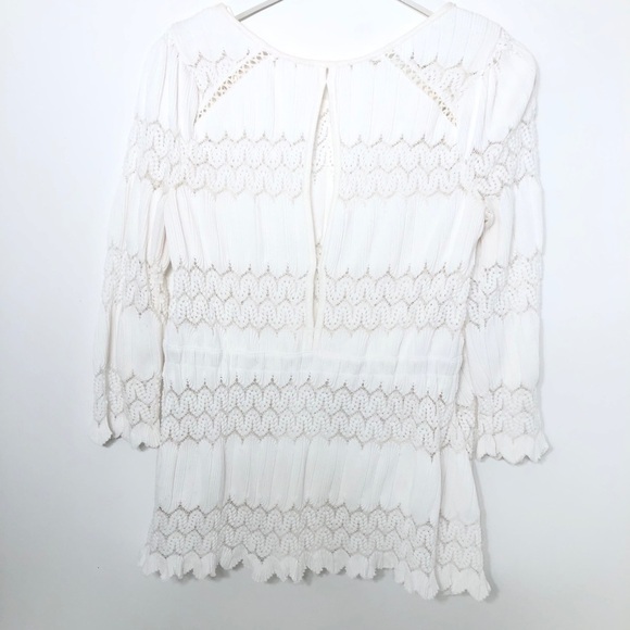 Free People White Knit Top Size Medium - Picture 2 of 5